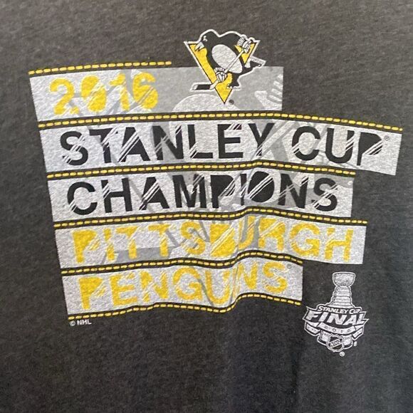 Vintage Pittsburgh Penguins 2016 Stanley Cup Majestic Threads Shirt XXL - Picture 6 of 6